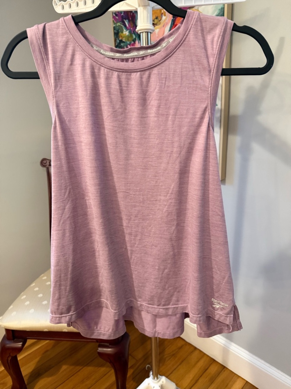 Reebok Lavender Sleeveless A-Line Workout Tank